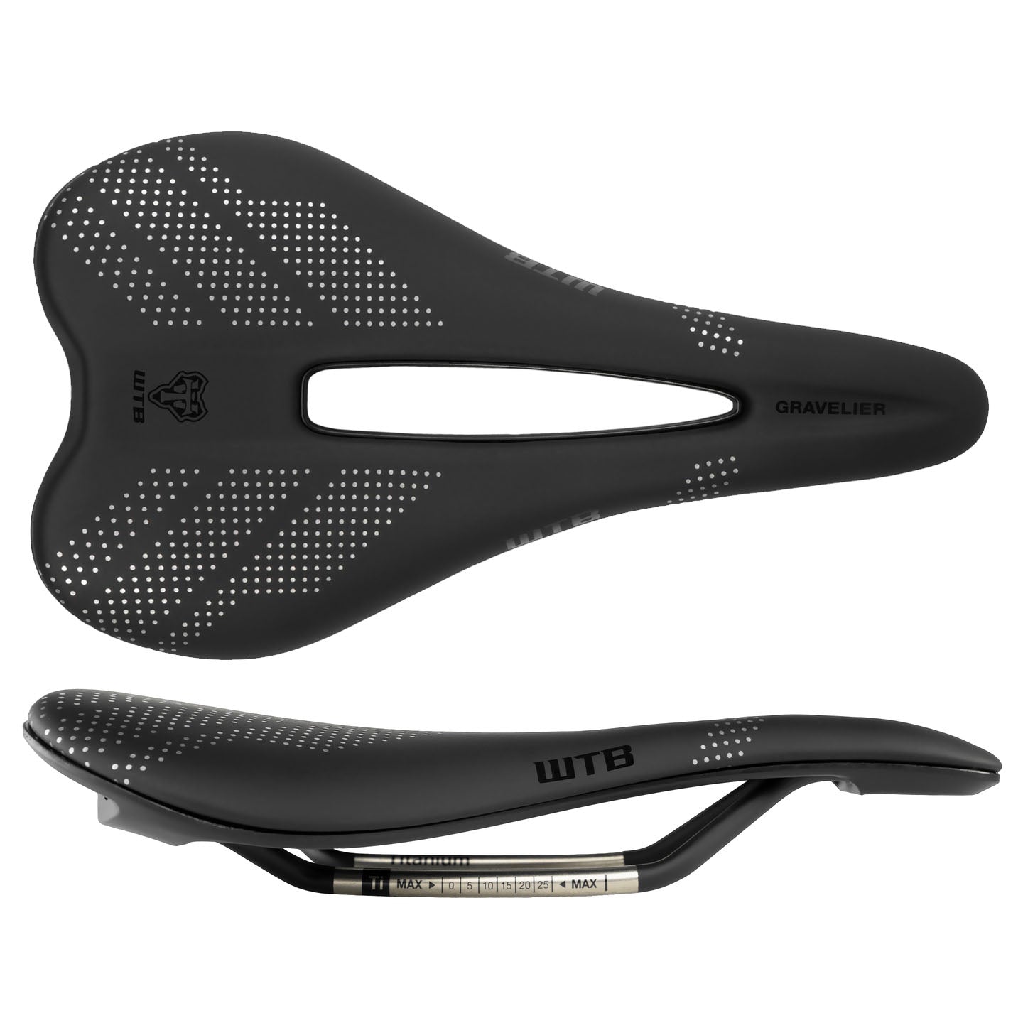 WTB Gravelier Gravel Saddle with Titanium Rails Medium 142mm