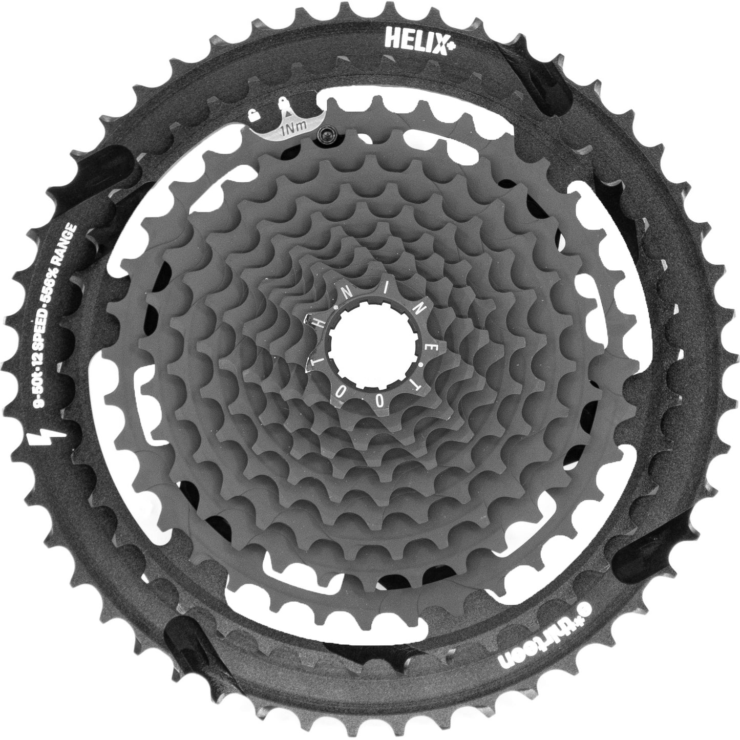 E.13 e*thirteen Helix Plus 12 speed MTB Cassette Black 9-50t