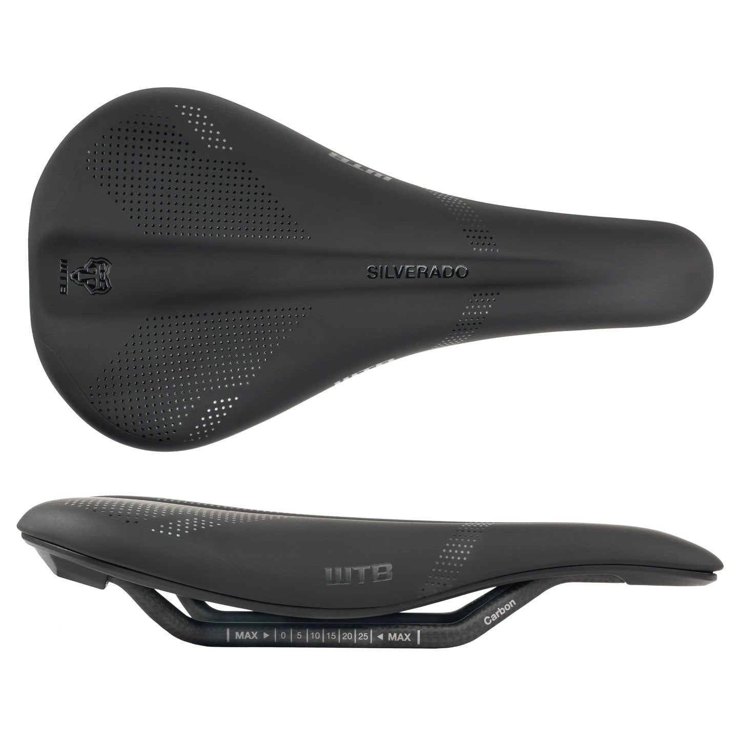 WTB Silverado 265 Saddle with Carbon Rails - Black