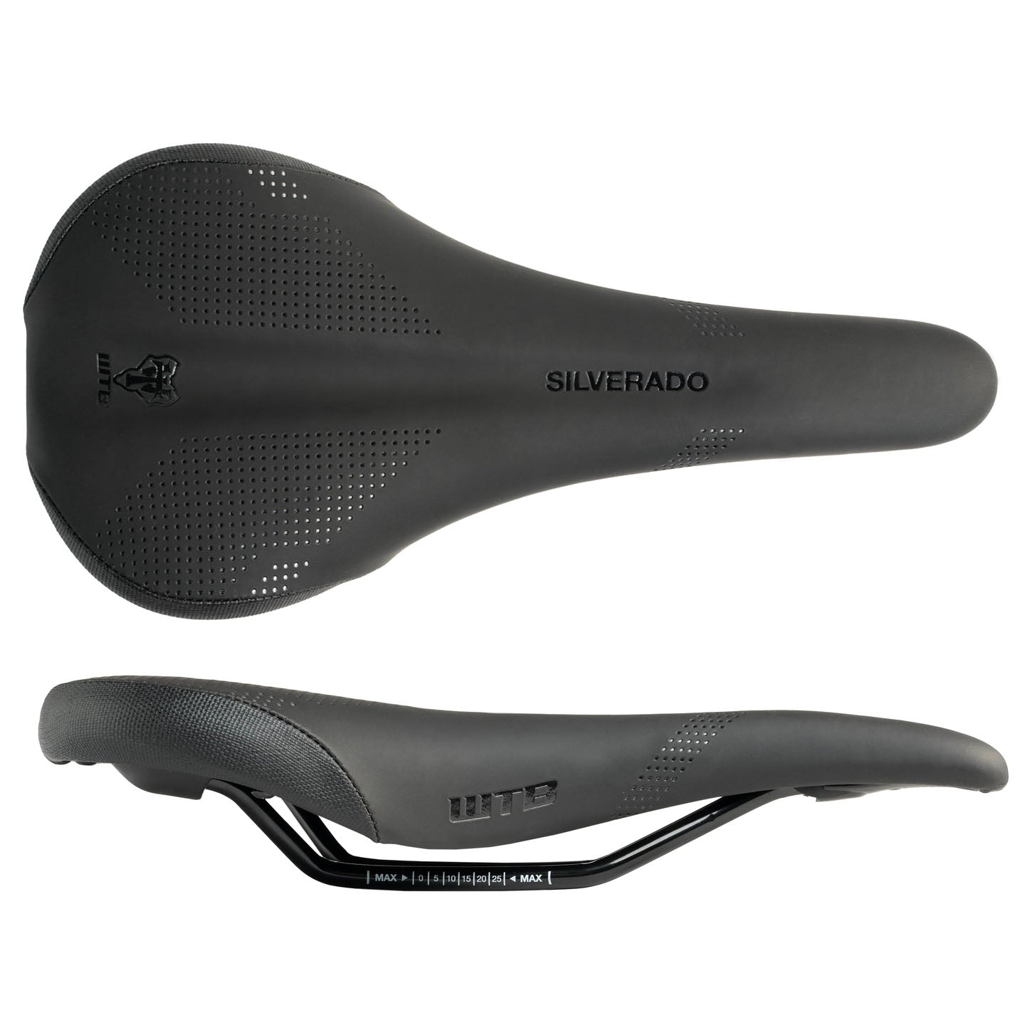 WTB Silverado 265 Saddle with Stainless Steel Rails - Black