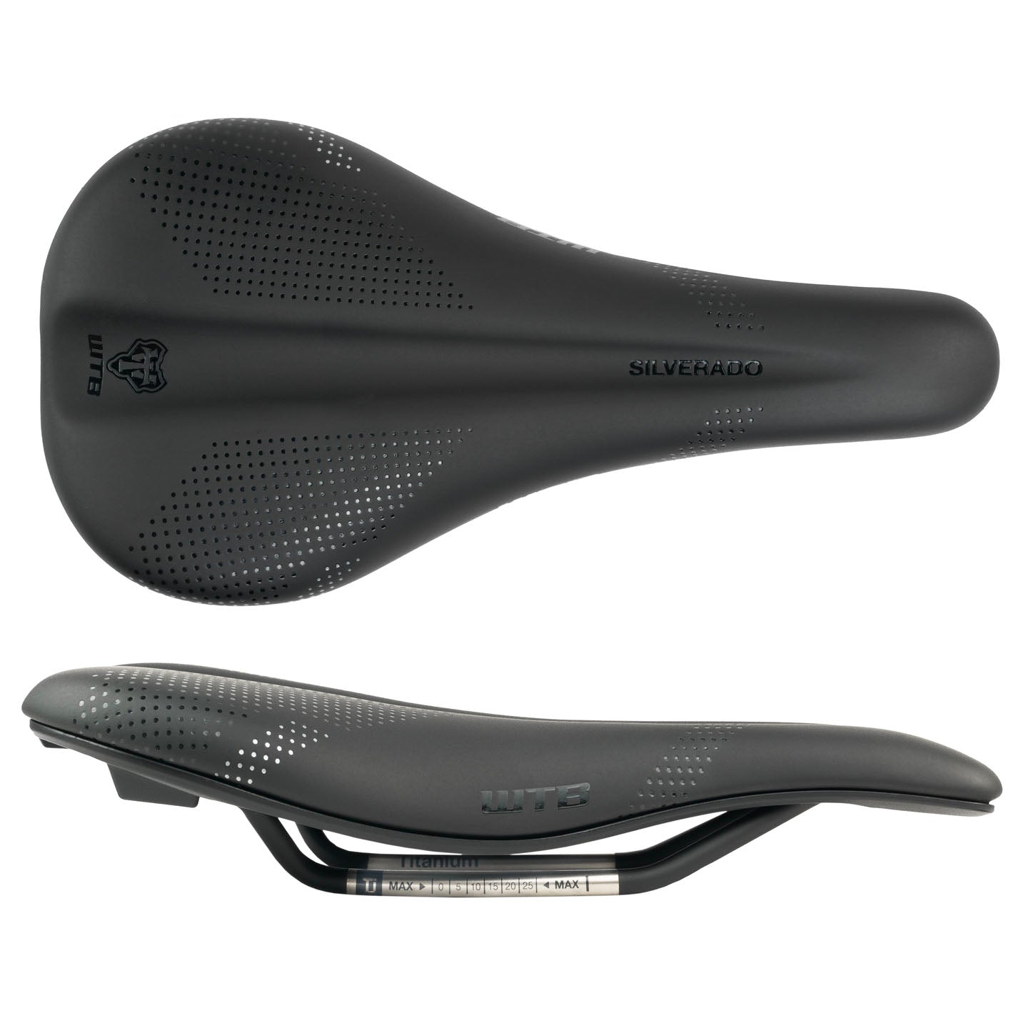 WTB Silverado 265 Saddle with Titanium Rails - Black