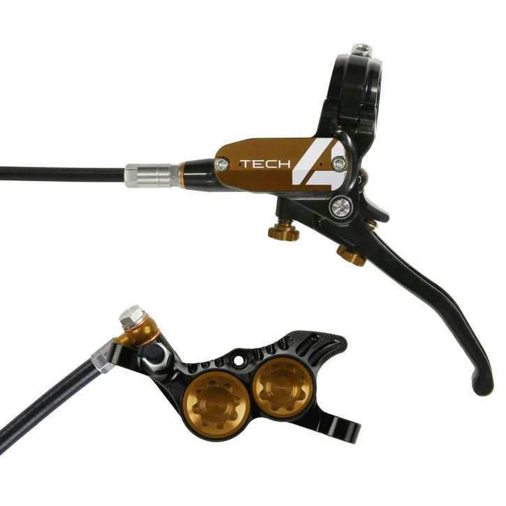 Hope Tech 4 V4 MTB Hydraulic Disc Brake and Lever - Black/Bronze