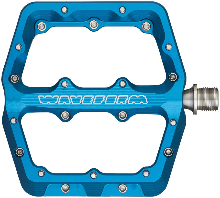 Wolf Tooth Waveform Platform MTB Pedals - Blue