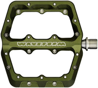 Wolf Tooth Waveform Platform MTB Pedals - Olive