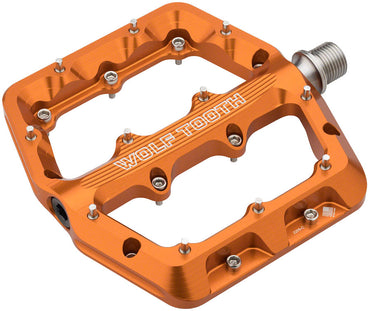 Wolf Tooth Waveform Platform MTB Pedals - Orange