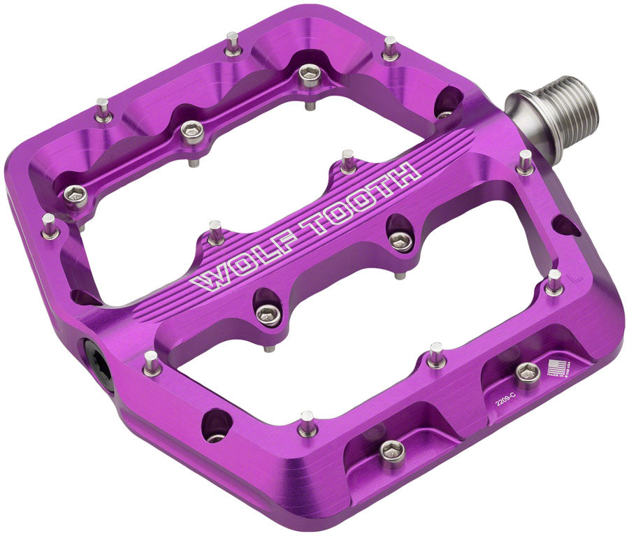 Wolf Tooth Waveform Platform MTB Pedals - Purple