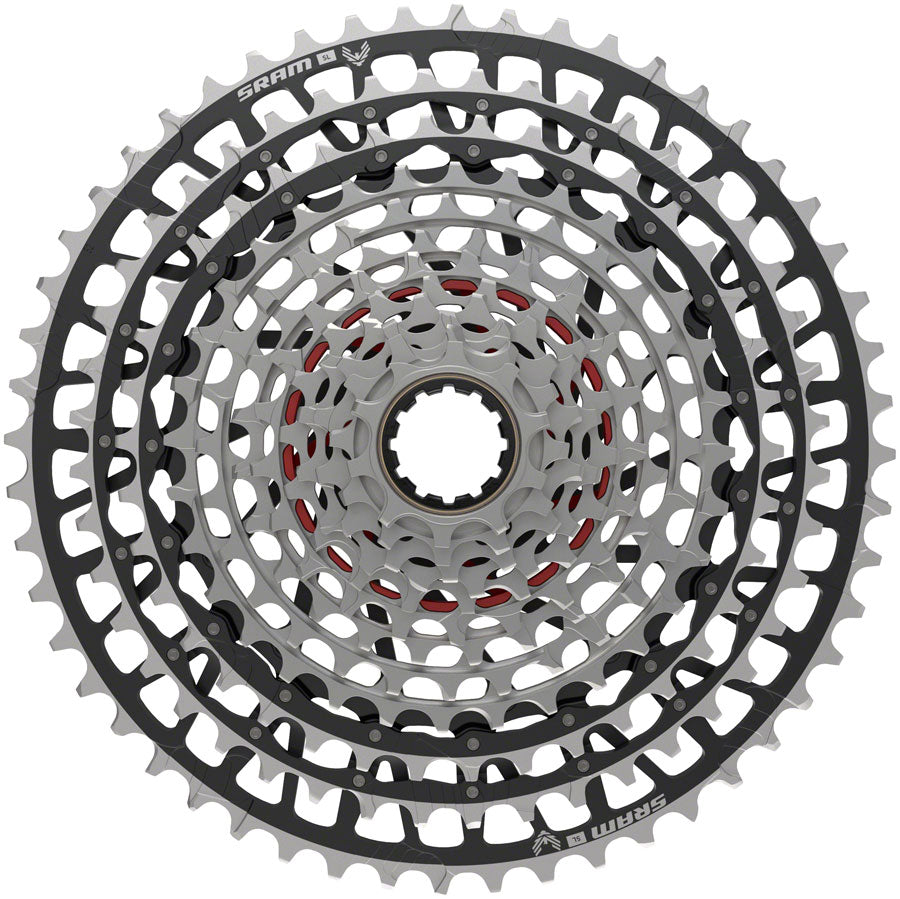 SRAM XS-1299 XX SL Eagle T-Type 12 speed MTB Cassette Silver/Black - 10-52t